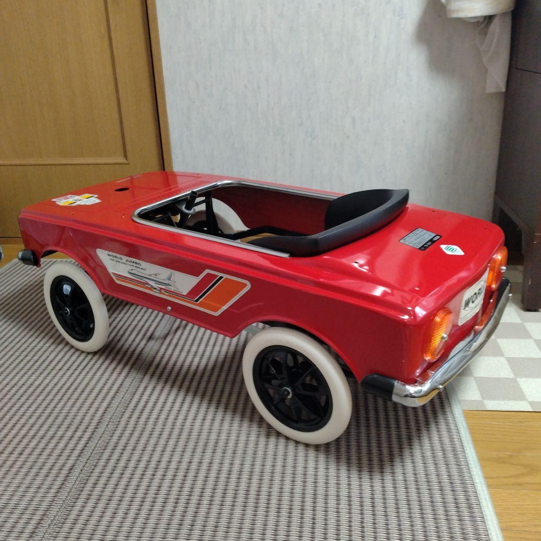 旧車　GTR　ペダルカー　ブリキ大型遊具　昭和レトロ　オブジェ　日本製　新品