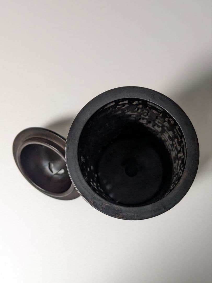 『最終値下げ』中国の香炉　紫檀　透かし彫り