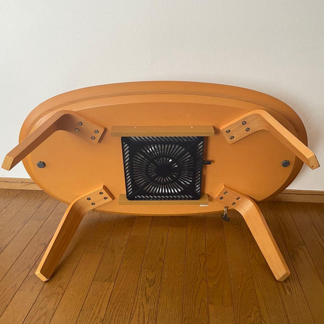 ＊廃盤品＊無印良品　楕円　こたつ　テーブル　タモ材　MJ-KSS1100/N