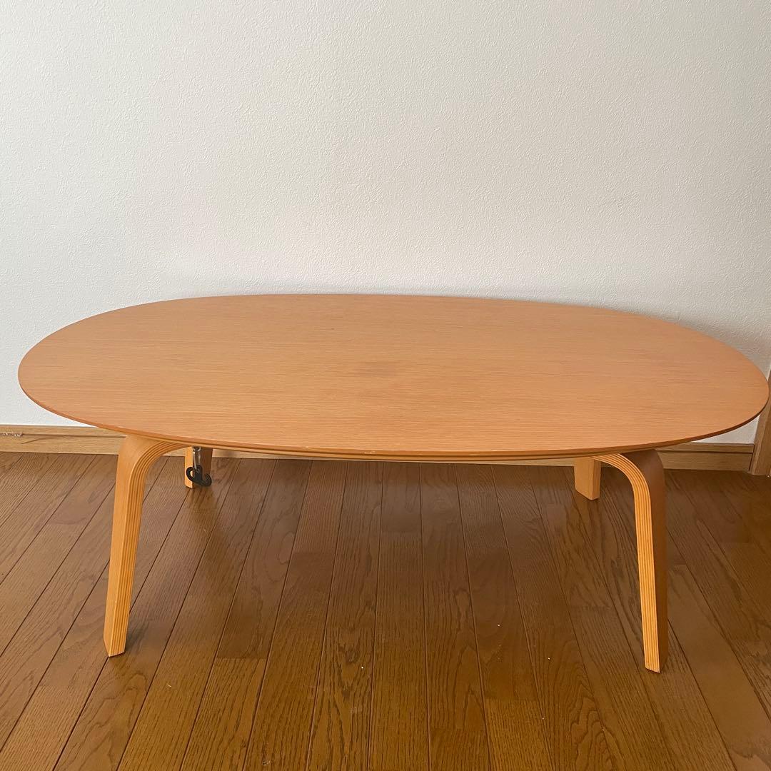 ＊廃盤品＊無印良品　楕円　こたつ　テーブル　タモ材　MJ-KSS1100/N