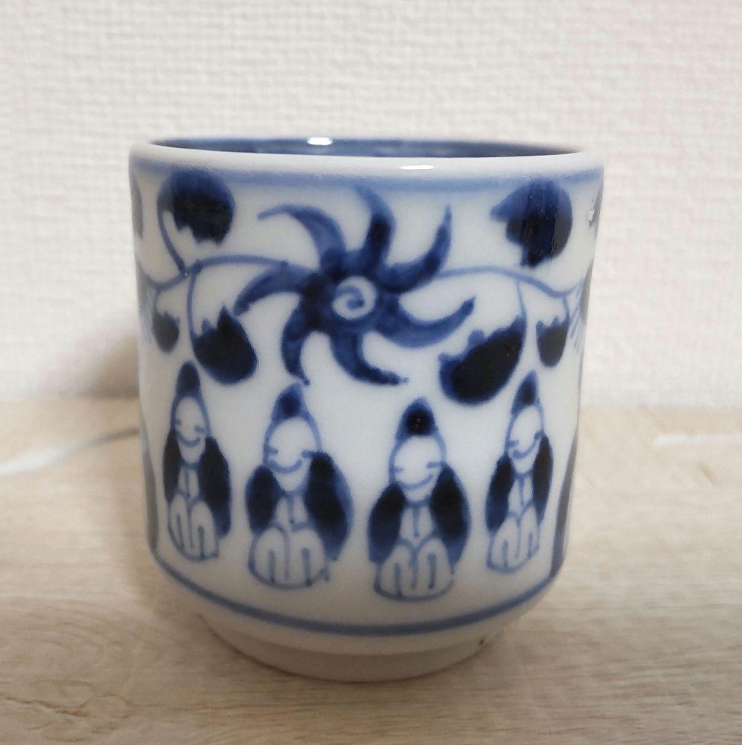 古伊万里　染付人物・獅子覗