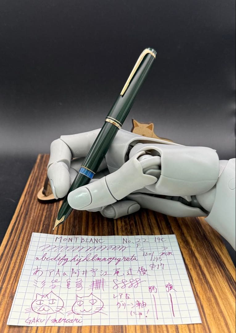 MONTBLANC 万年筆　NO.22 グリーン 14C