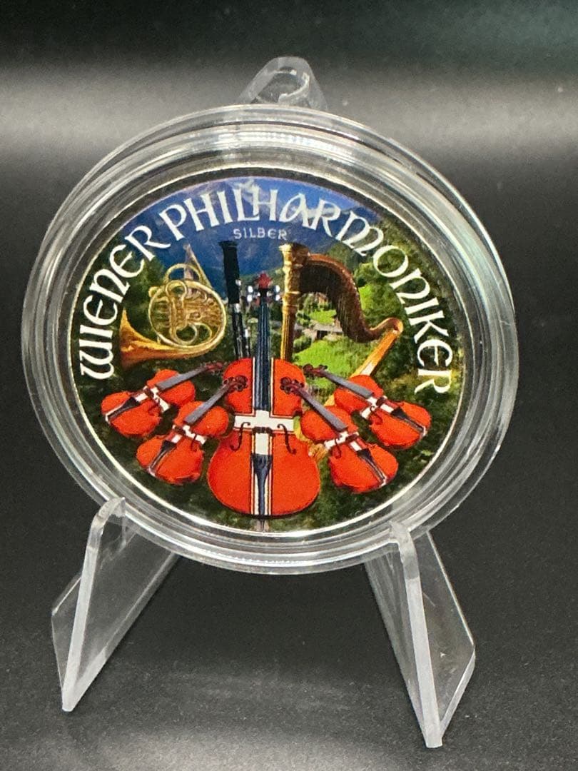 2024年オーストリア・ウィーン・フィルハーモニー「フラッグ」カラー銀貨