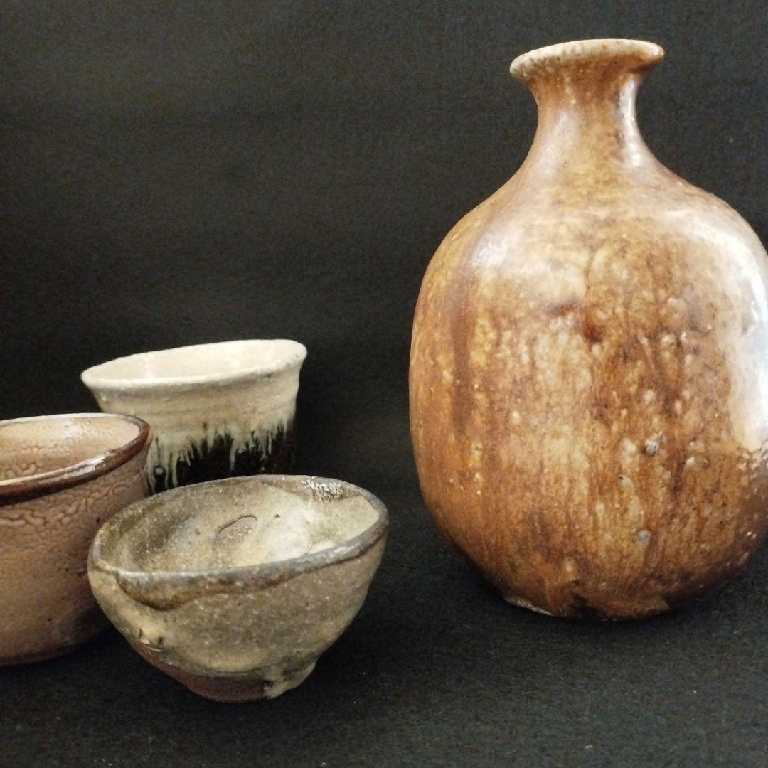 人間国宝　伊勢崎淳　備前徳利