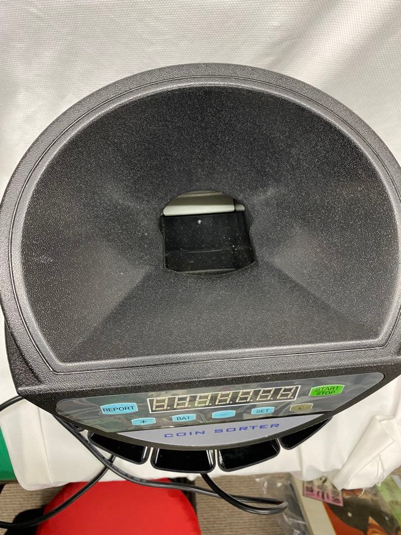 カウンター小銭　自動　高速　500枚　電子式硬貨選別機　ジャンク品と纏めて