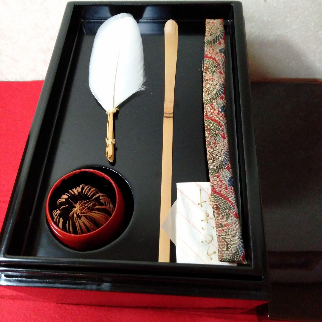 溜塗　利休茶箱