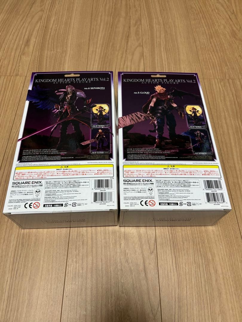 キングダムハーツ『クラウド セフィロス』フィギュア2点セット