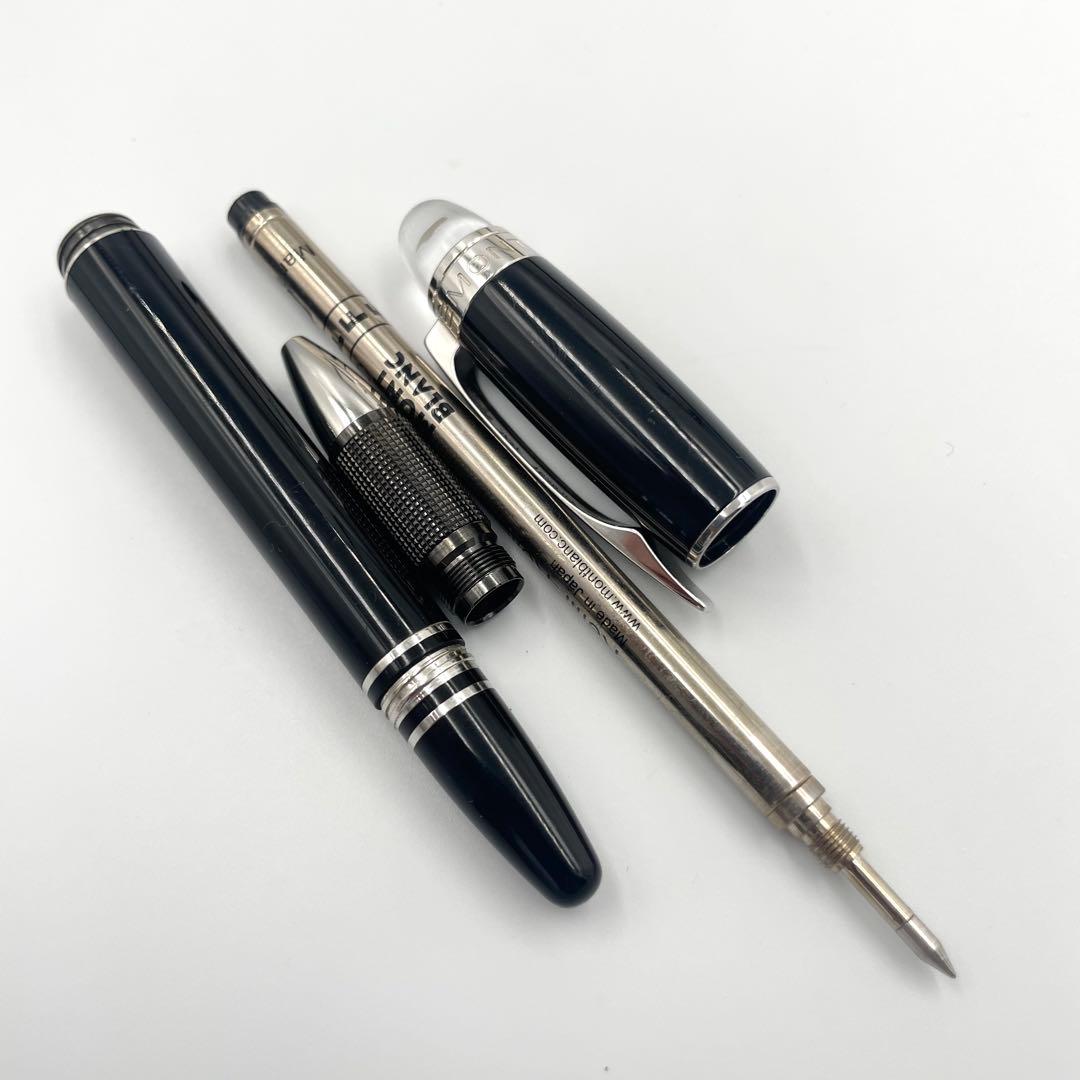 鑑定済・美品★モンブラン　スターウォーカー　ボールペン　ブラック×シルバー　箱