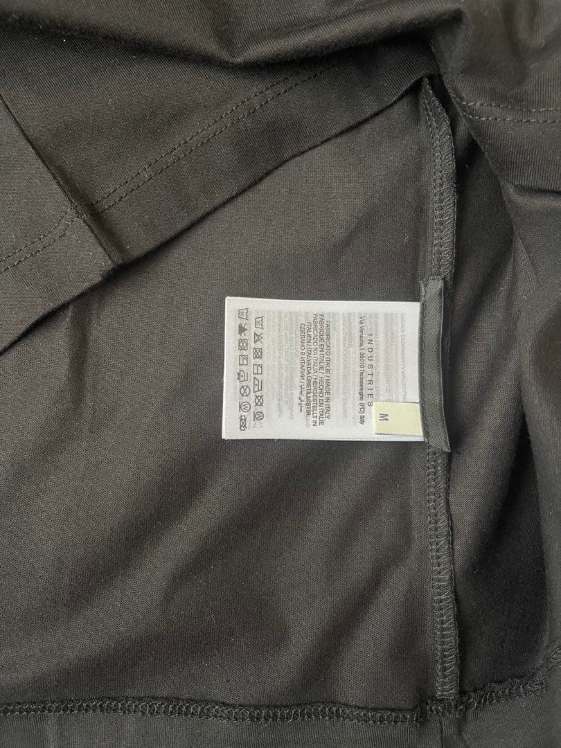 MONCLER 刺繍の鳥 ブラックTシャツ M size