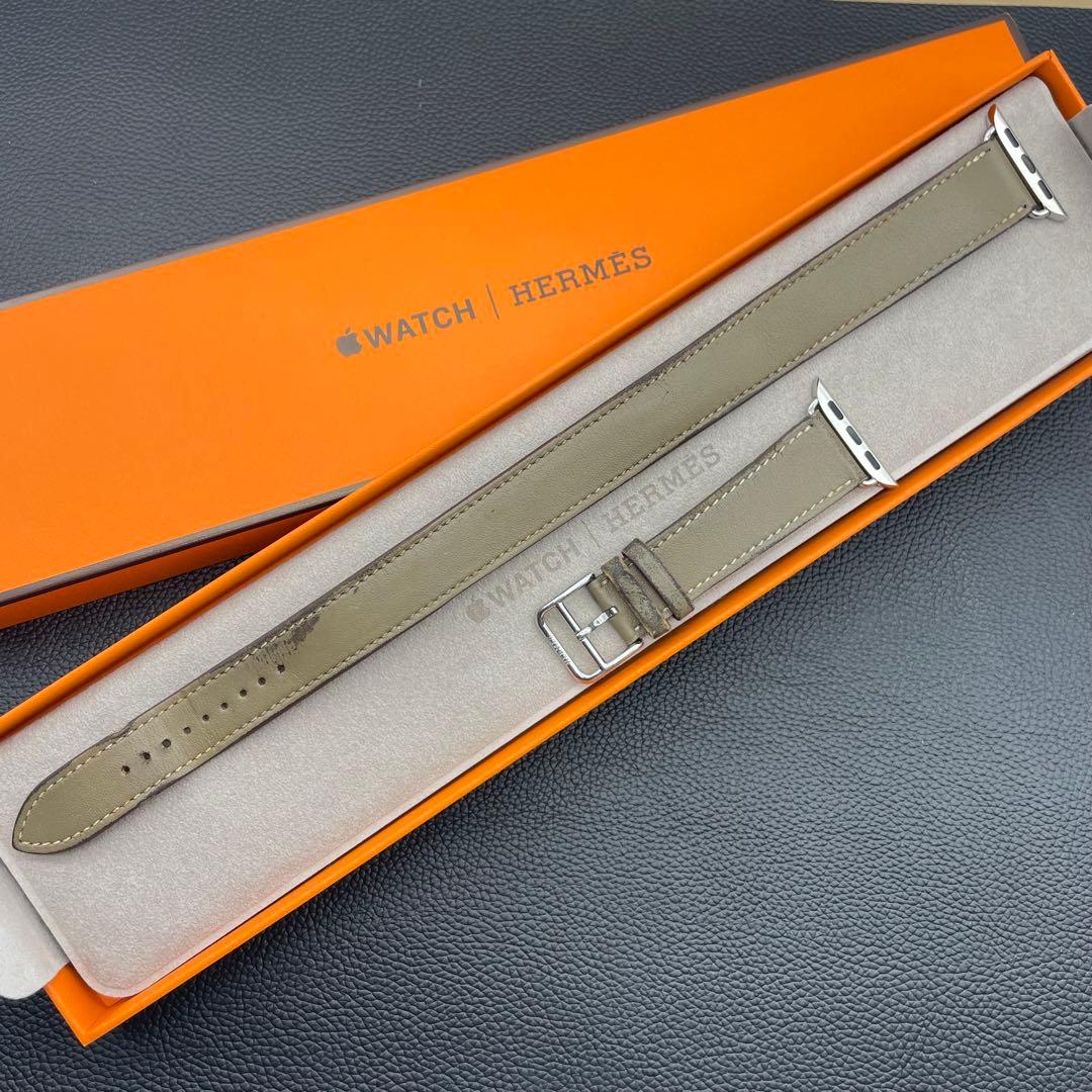 1326 Apple Watch エルメス　エトゥープ　二重　HERMES