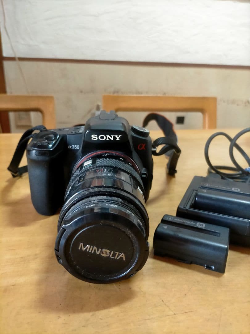 SONY α350 MINOLTAレンズ付き