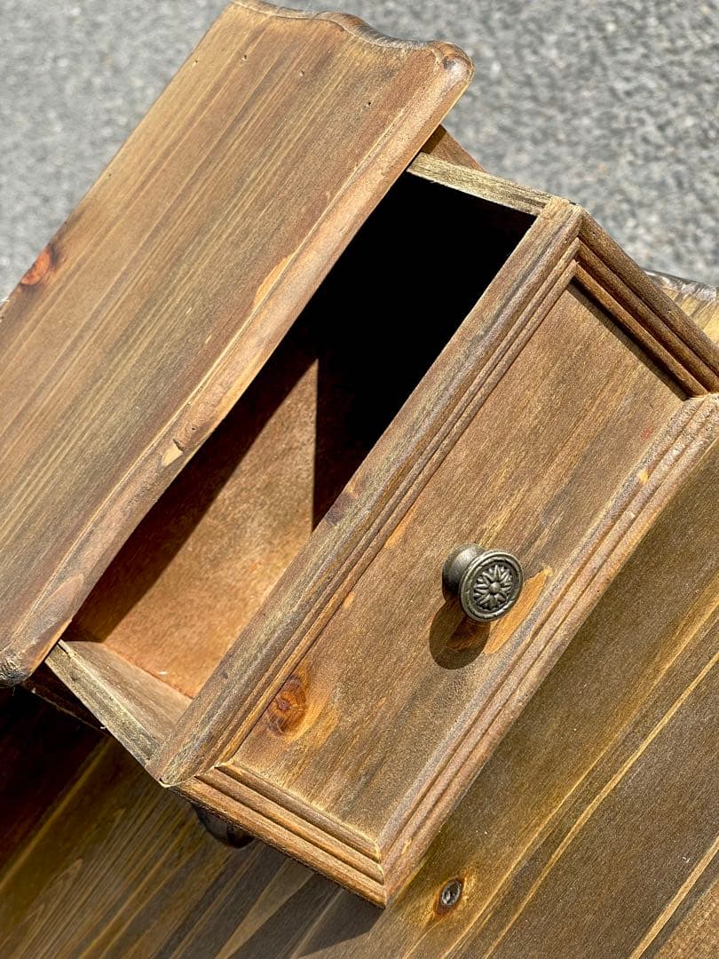 洋風　アンティークデスク　木製　軽量　テーブル　イスセット