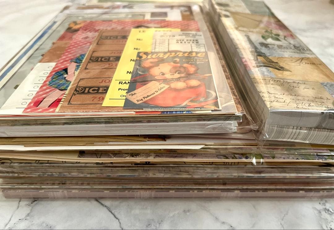 紙もの　大量　まとめ売り　ステッカー　メモ　デザインペーパー　OPPテープ