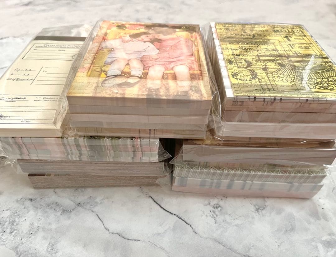 紙もの　大量　まとめ売り　ステッカー　メモ　デザインペーパー　OPPテープ