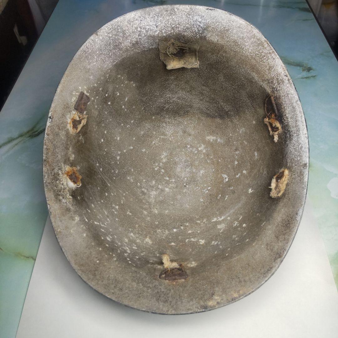 日本海軍使用ヘルメット(アルミ製) 【太平洋戦争】 当時の物