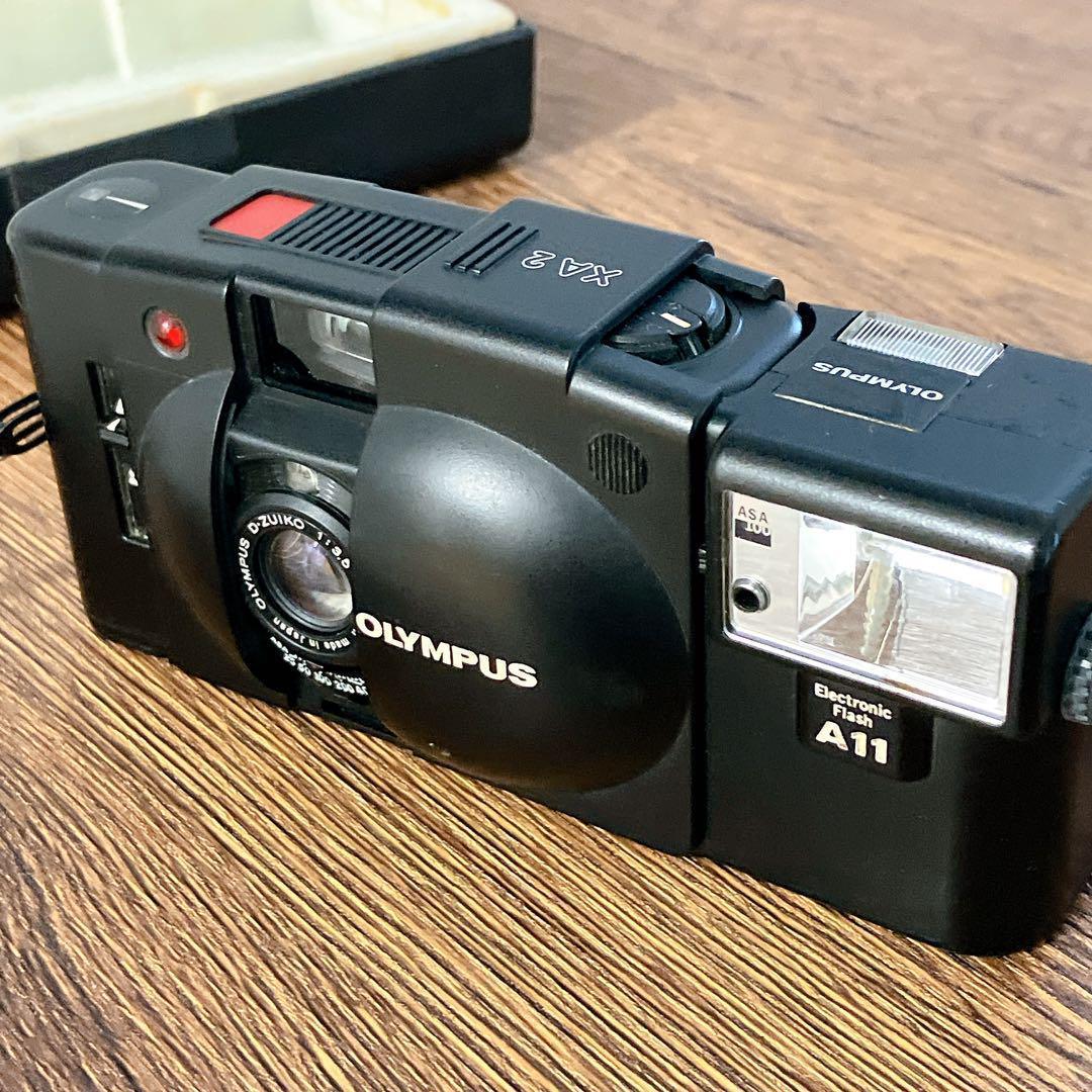 OLYMPUS XA2 A11 動作確認済　フィルムカメラ　ケース付　オリンパス
