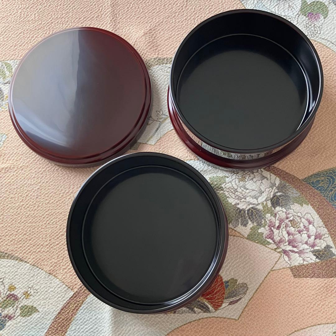 象彦　丸重 脚付き 二段重箱