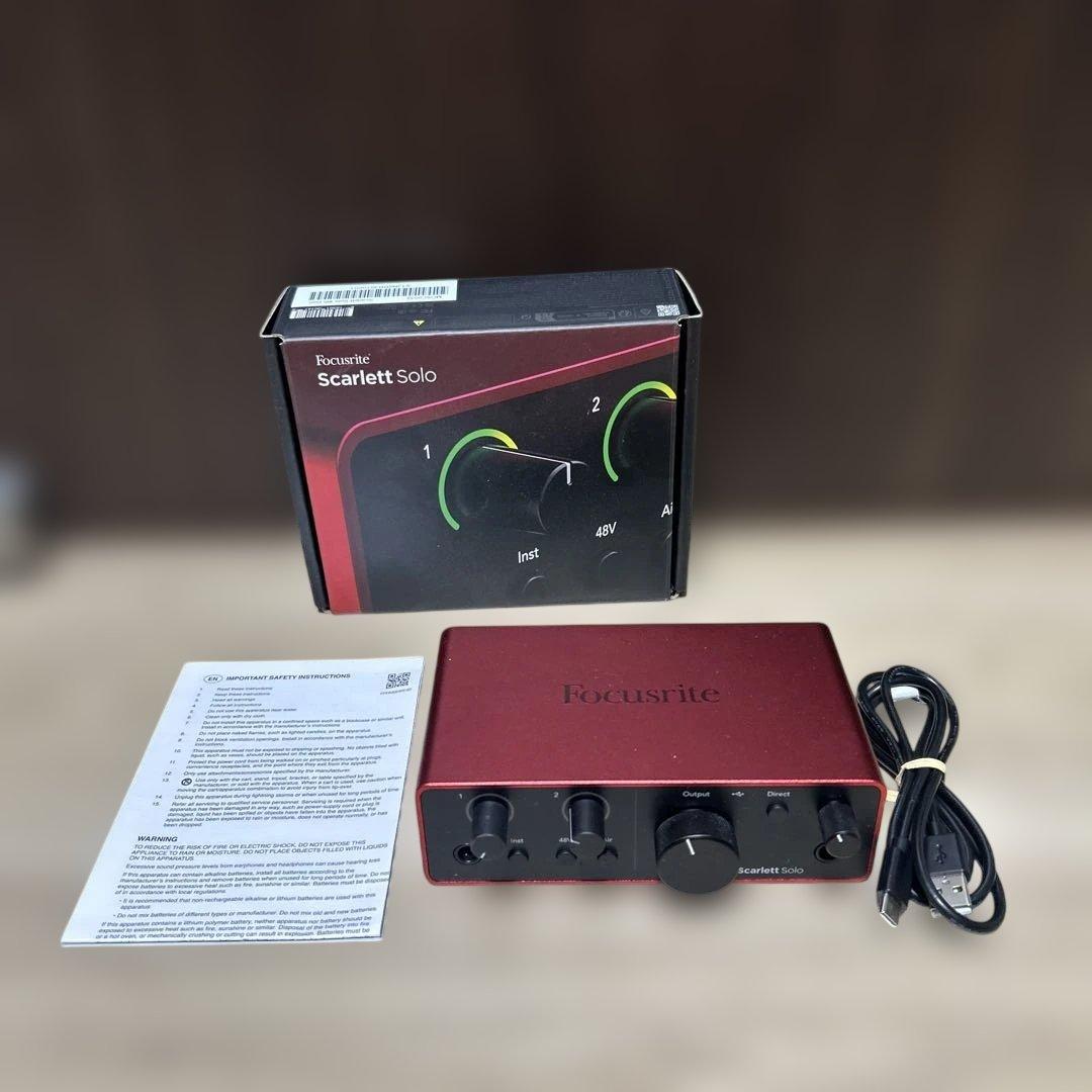 focusrite scarlet solo 4 gen 美品