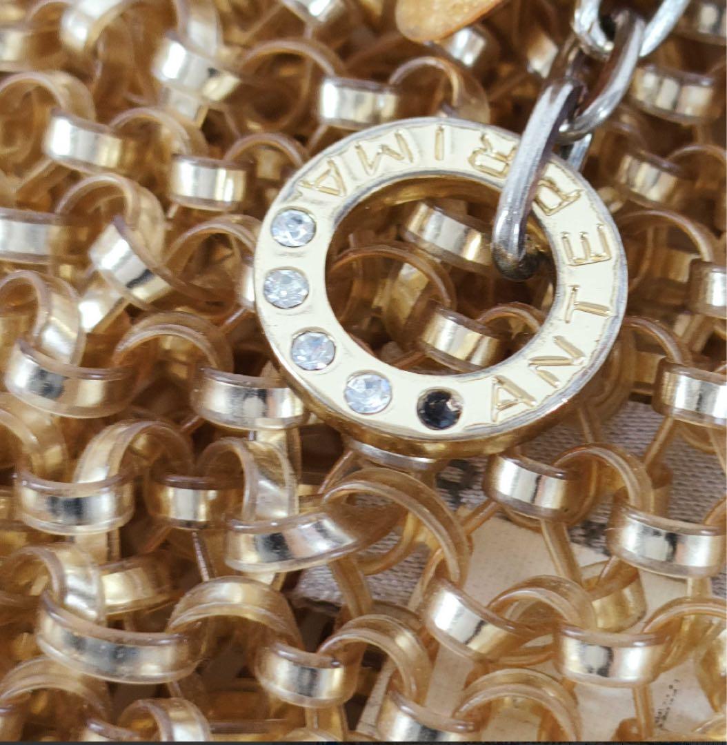 ［美品］ANTEPRIMA アンテプリマ　ワイヤーバッグ　ゴールド