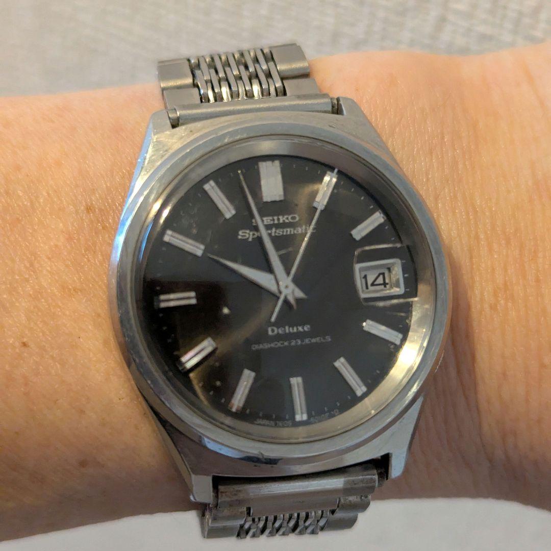 s*u様 精度良好【SEIKO】 Sportsmatic Deluxe黒/ 23