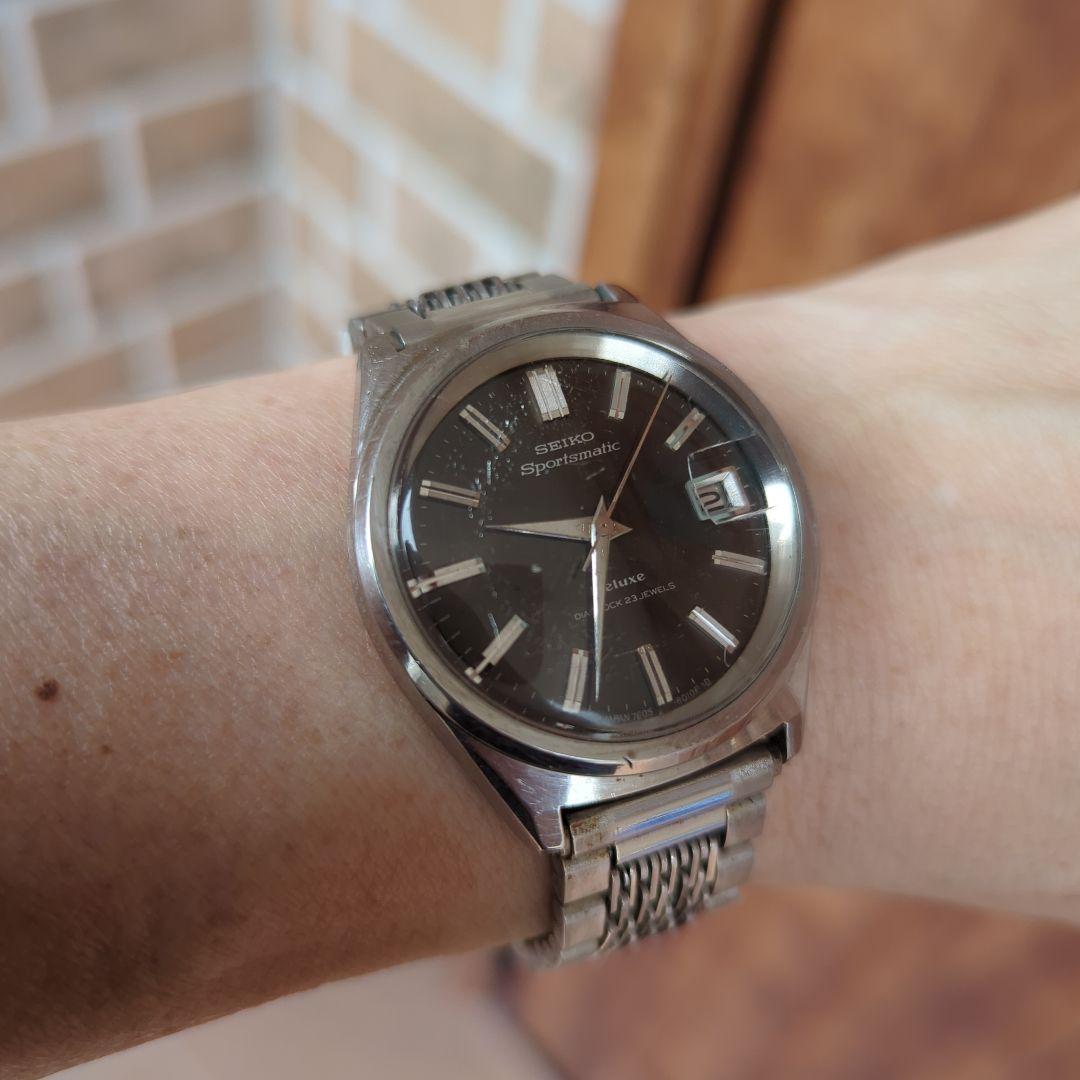 s*u様 精度良好【SEIKO】 Sportsmatic Deluxe黒/ 23