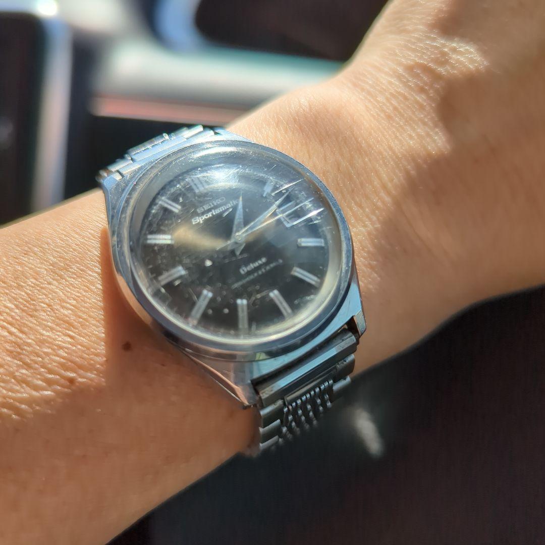 s*u様 精度良好【SEIKO】 Sportsmatic Deluxe黒/ 23