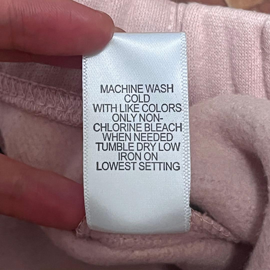 fog essentials スウェットパンツ反射フォント　ピンク裏起毛