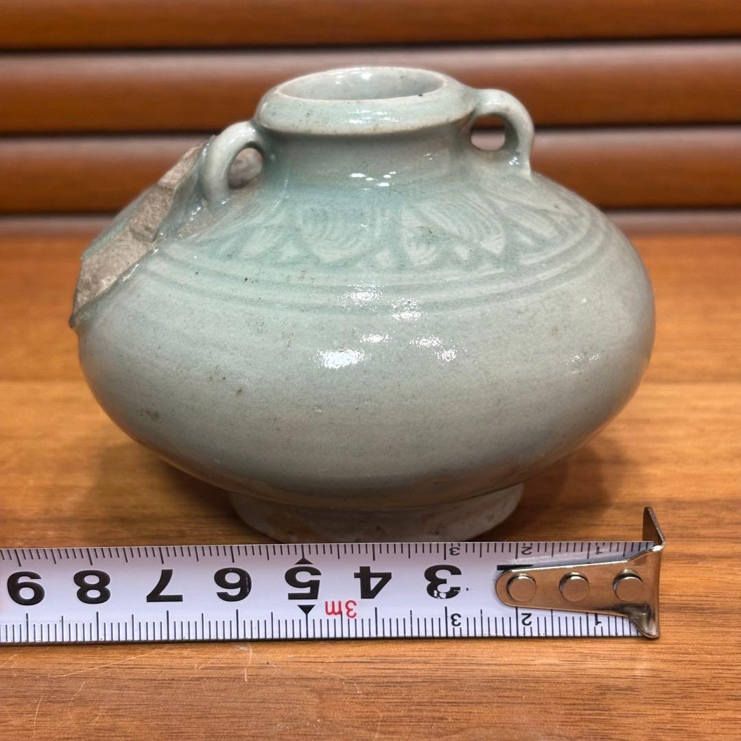 中国で購入　焼き物　青磁