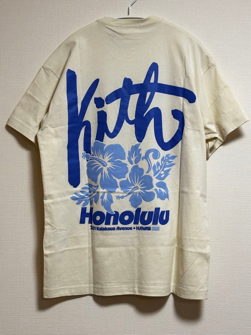 KITH レア商品Tシャツ M クリーム色 ホノルル限定 新作Tシャツ