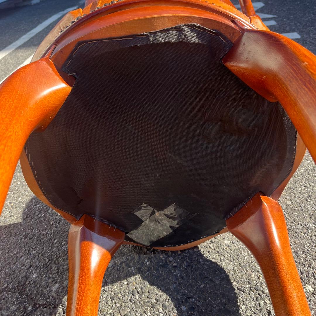 Casa Padrino ラグジュアリー　バロックレザー　バススツール　ブラウン