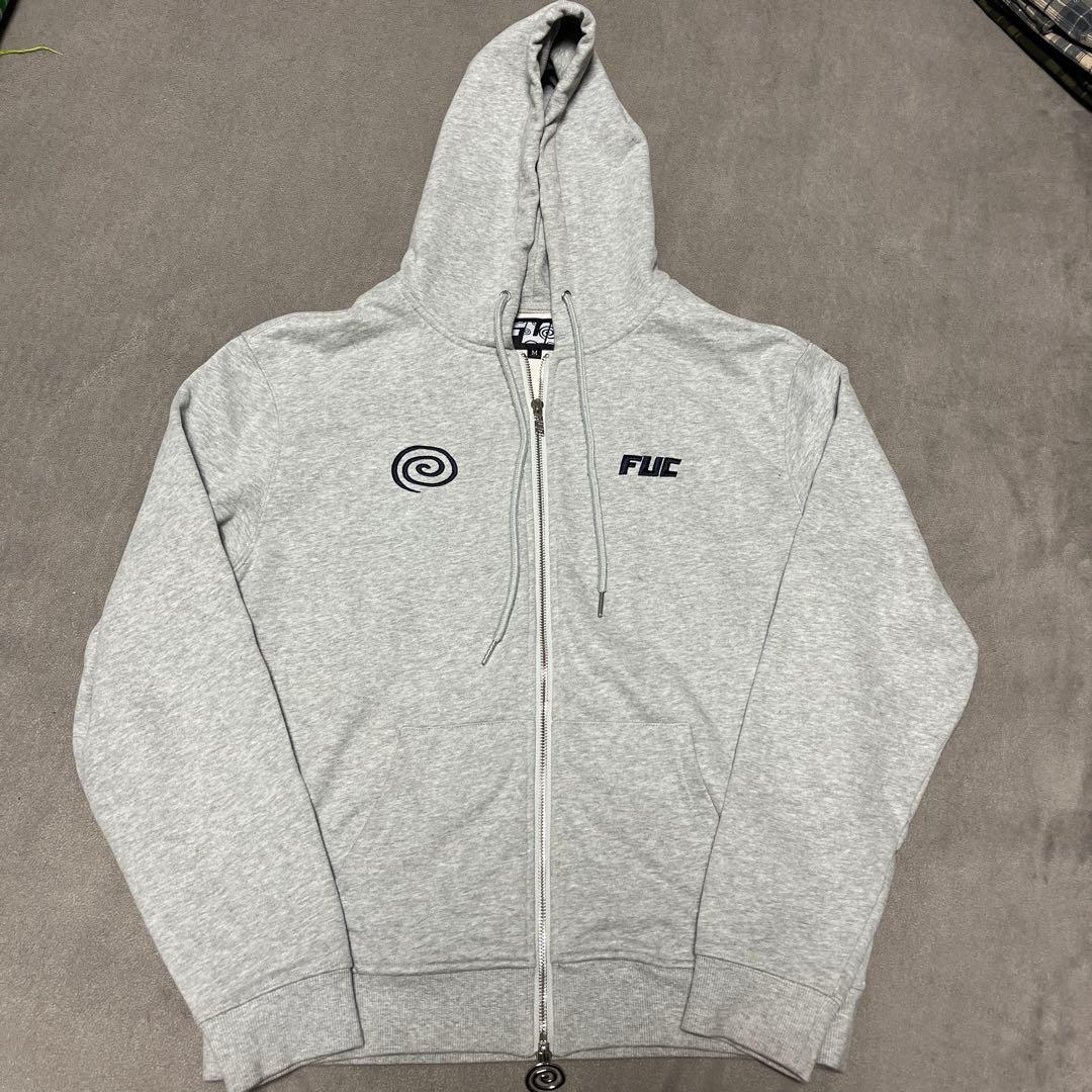 SOL soonerorlater FUCジップアップ パーカー　グレー