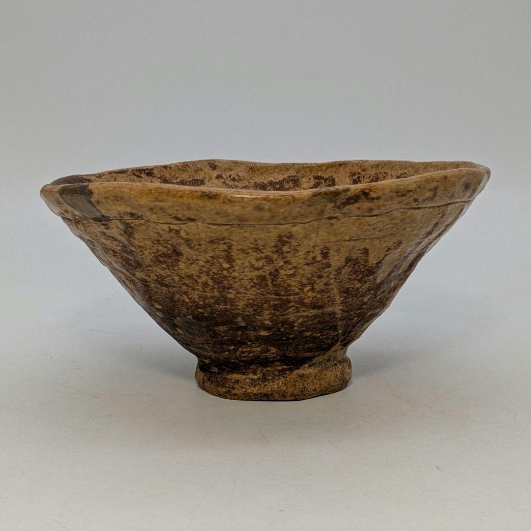 【直しあり】高村光雲 伊羅保釉手造り茶盌 用心箱 抹茶碗 抹茶茶碗 茶道具 茶器