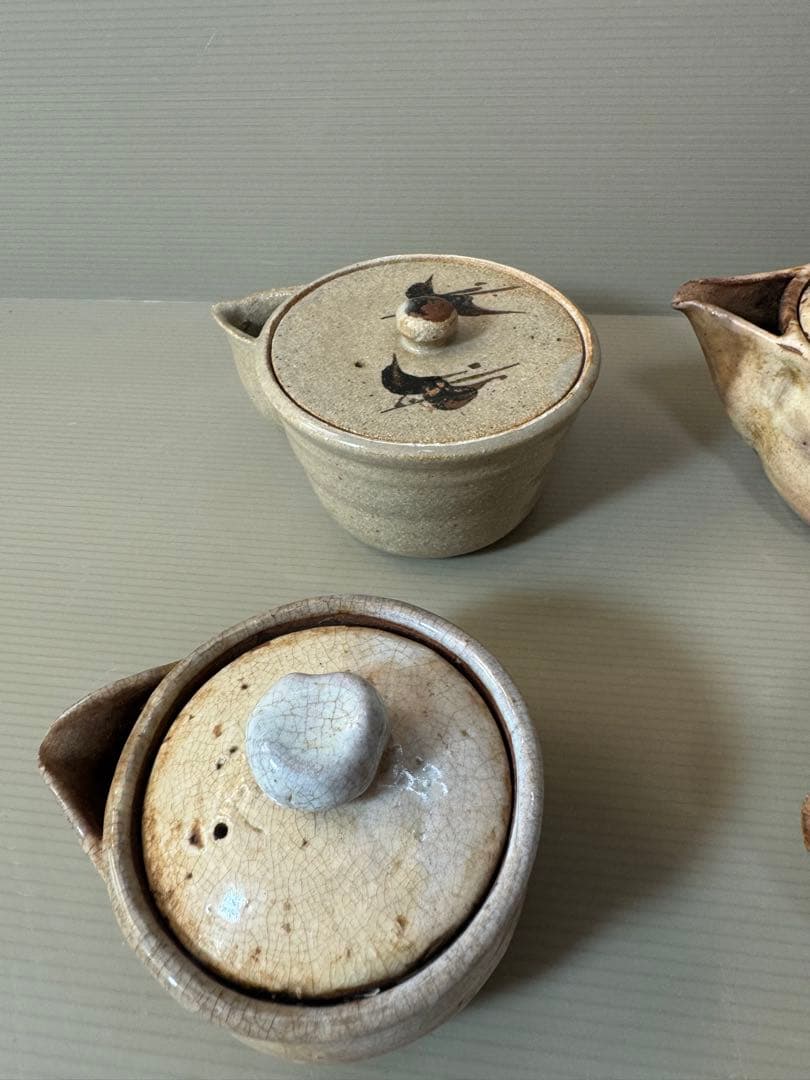 2790 萩焼　宝瓶　4客