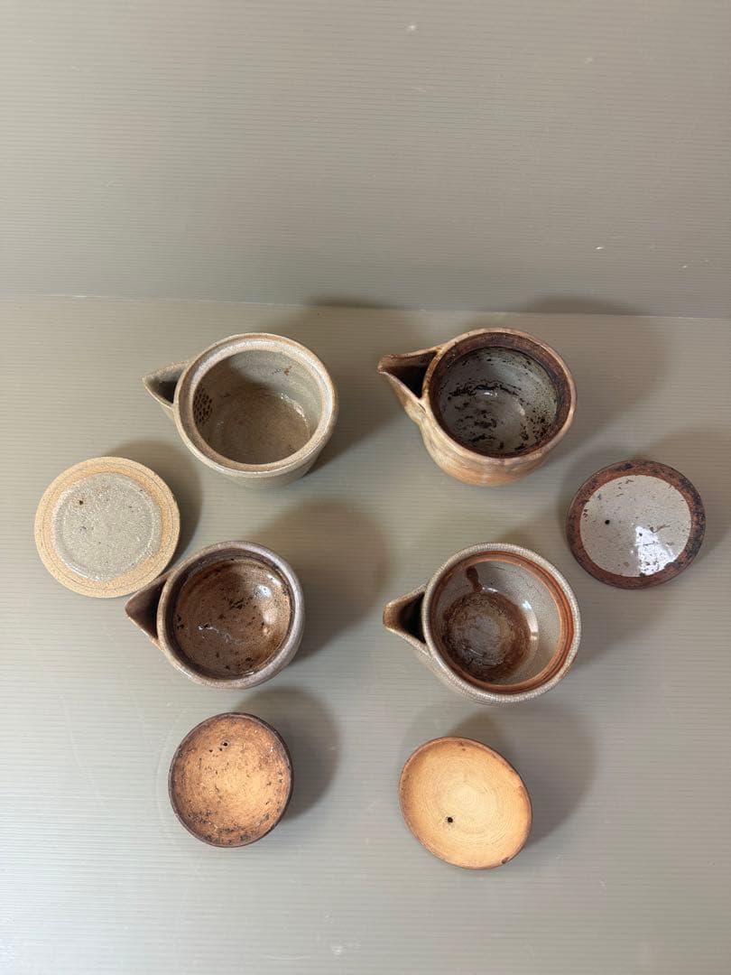 2790 萩焼　宝瓶　4客