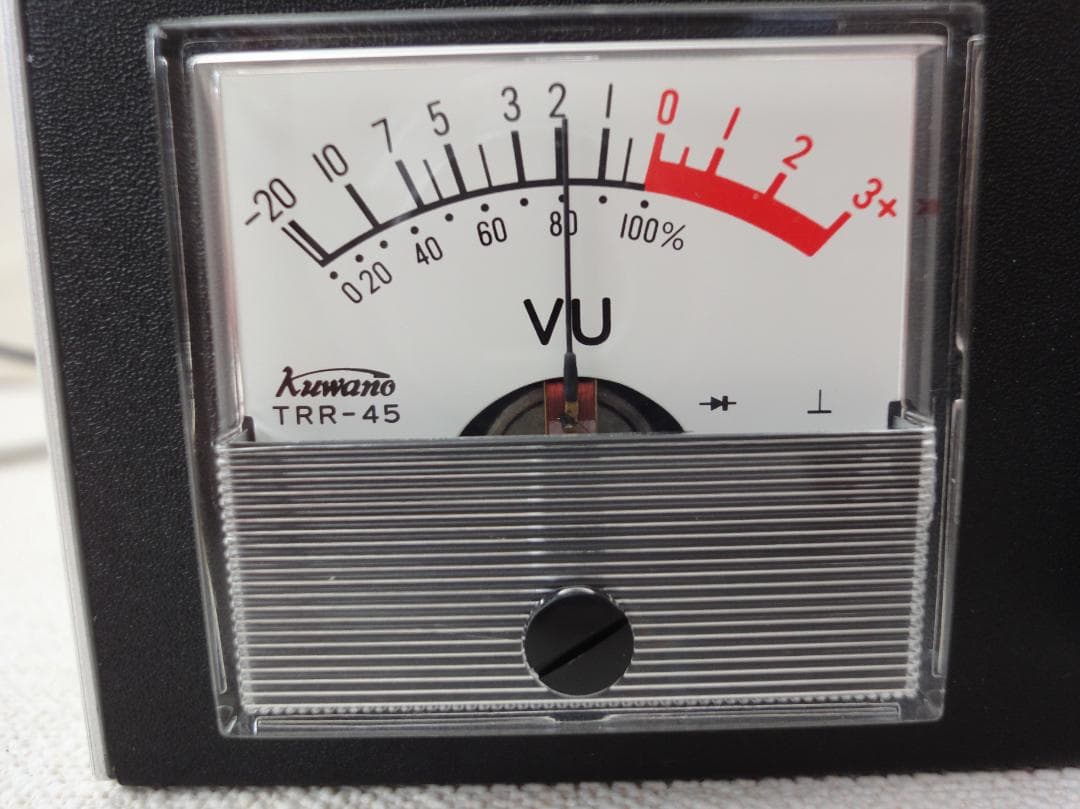 自作ステレオVUメーター186号機　桑野電機 TRR-45（新品未使用）