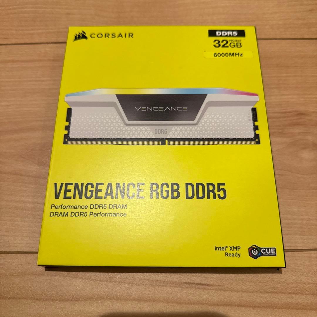 メモリー CORSAIR DDR5-6000MHz VENGEANCE RGB 32GB