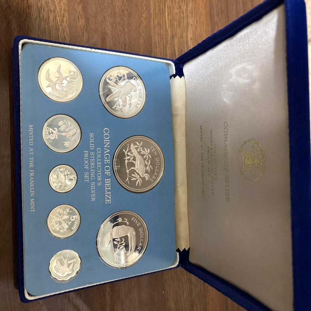 1975年 ベリーズ プルーフ 8種セット【全8枚がスターリングシルバー】