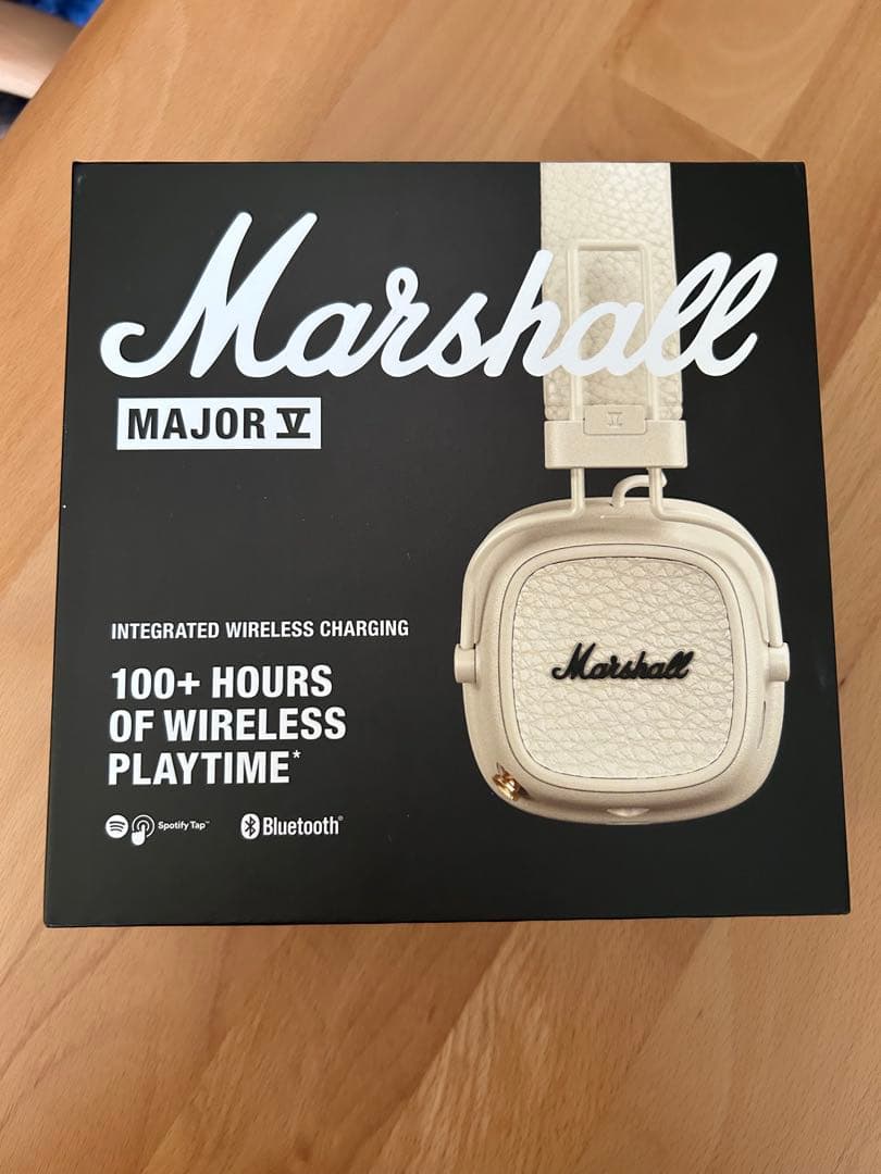 Marshall Major V ワイヤレスヘッドフォン クリーム開封済未使用品