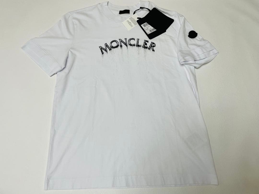 新品タグ付き　MONCLER モンクレール　ロゴ・パッチ付きTシャツ　国内正規品