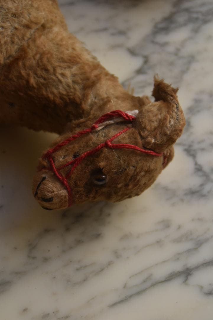 フランスアンティーク　古びたロバさんのぬいぐるみ