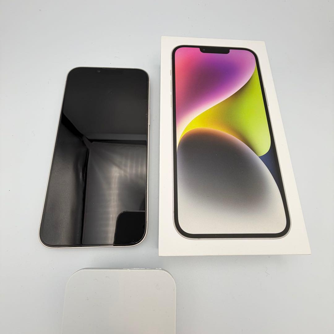 iphone14plus 本体128GBホワイトバッテリー残量89%SIMフリー