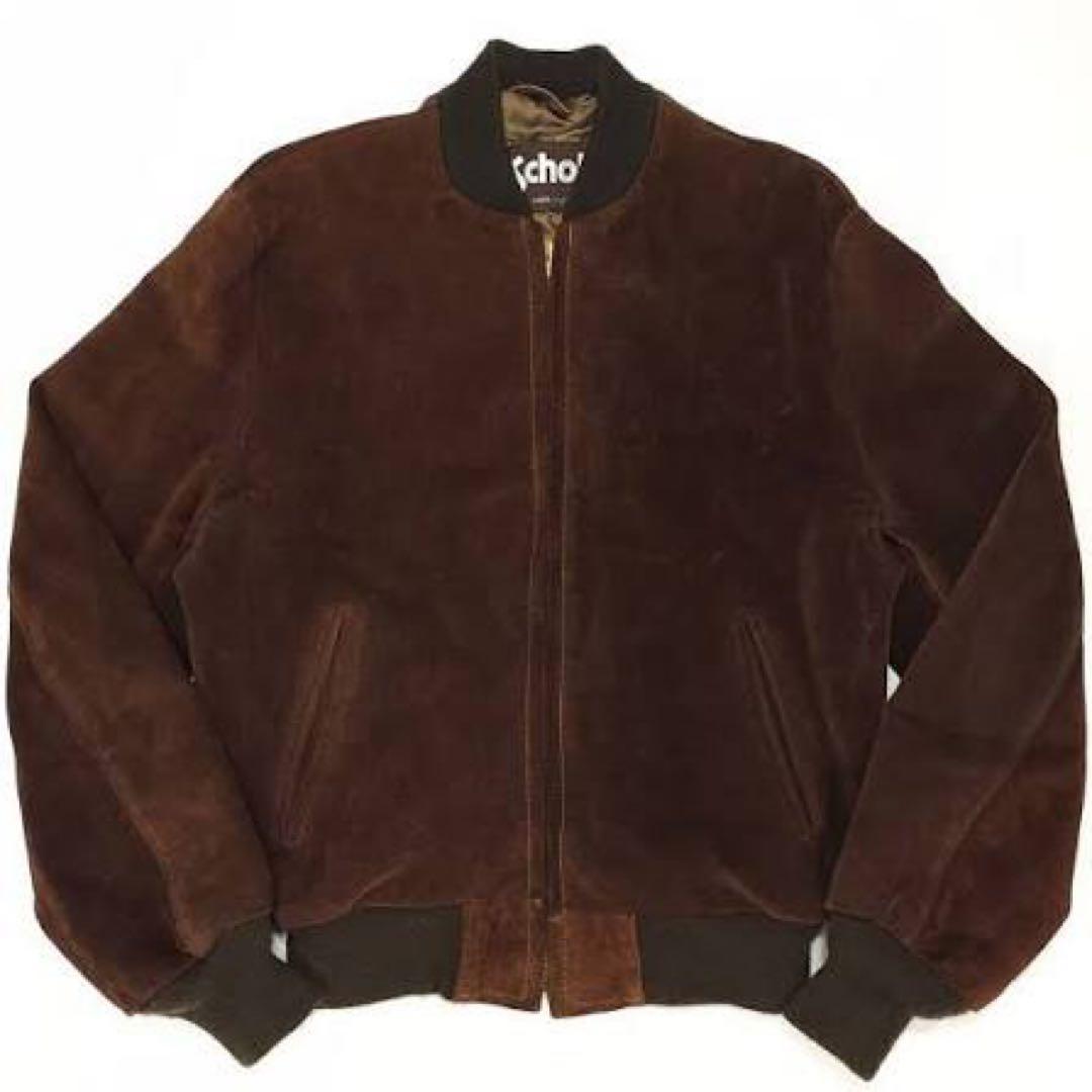ジャケット・アウター schott suede ma1 flight bomber jacket