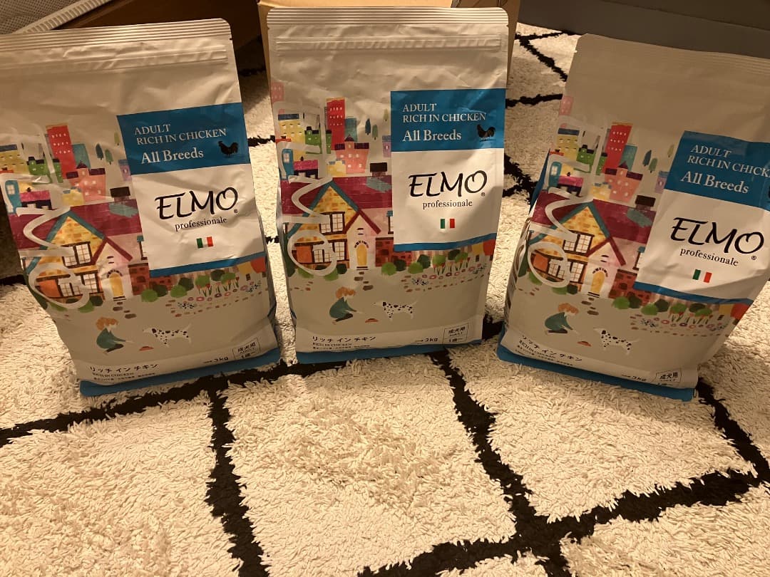 【BLACKCAT】ELMO成犬用チキンドライフード3kg✖️ 3袋セット