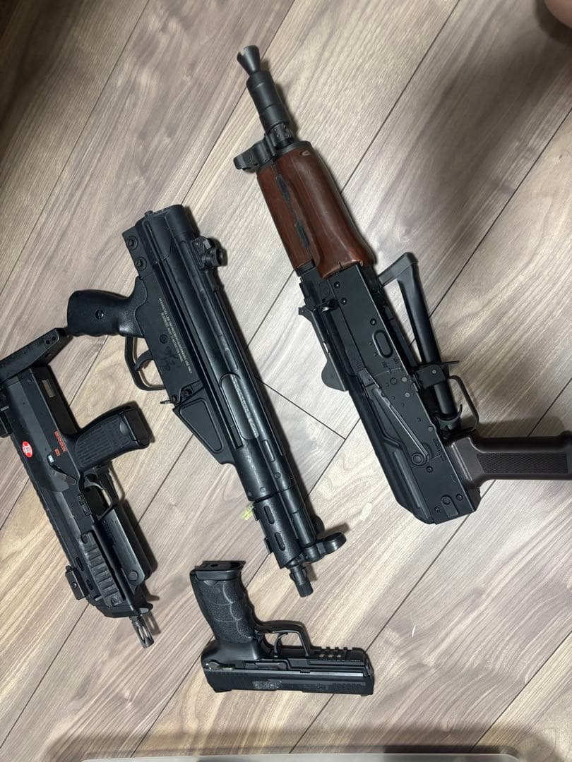 エアガンセット AK-47 MP5 G3 PIP VM009 ハンドガン　セット