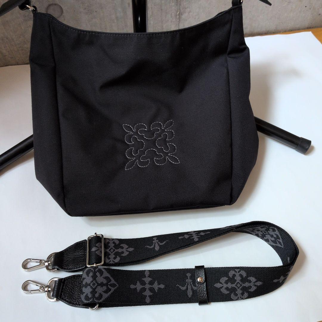 russet　ラシット　ナイロン2wayミニトートバック　ブラック