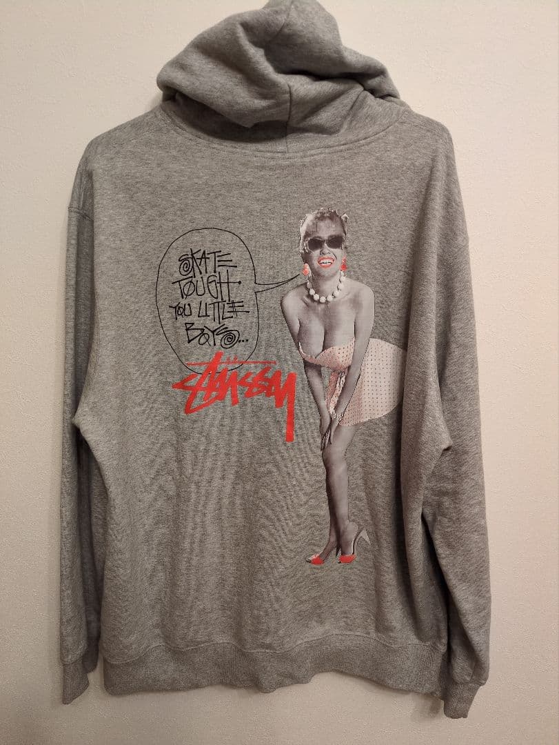 土日限セール STUSSY　マリリンモンロー　プルオーバーパーカー　XL