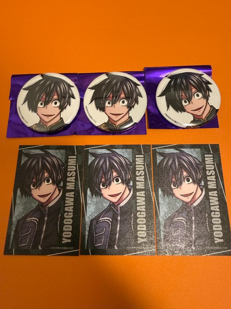 桃源暗鬼 コミケ c107 キャラカード 缶バッジ 淀川真澄