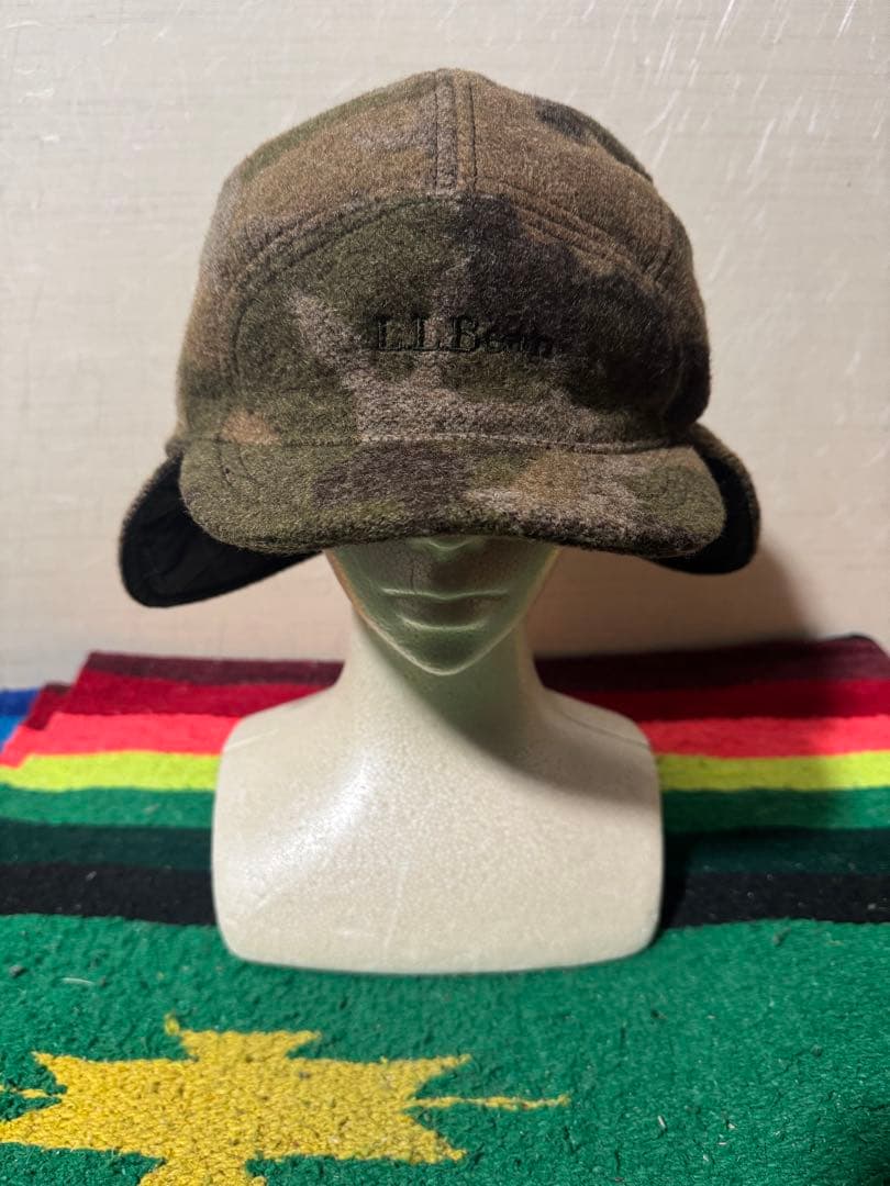 極美品 L.L.Bean エルエルビーン フライトキャップ 迷彩 XLサイズ