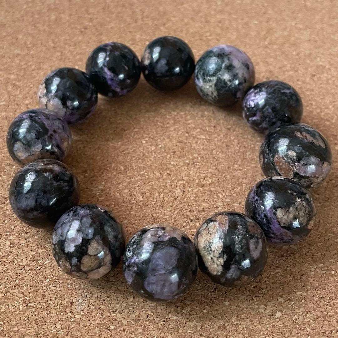 【まるちゃんマン】闇を越える守護 ブラックチャロアイト 約18〜19㎜