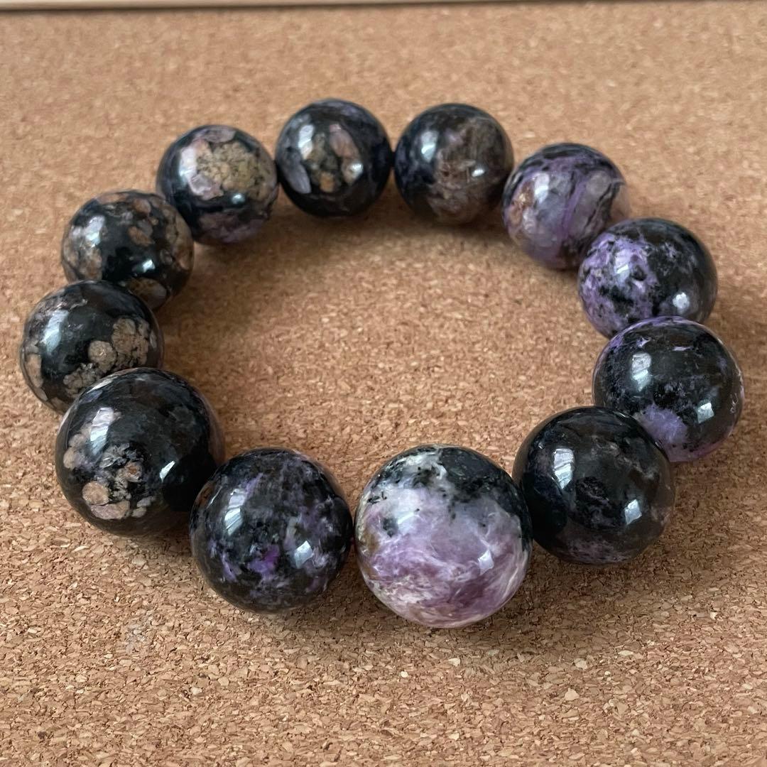 【まるちゃんマン】闇を越える守護 ブラックチャロアイト 約18〜19㎜